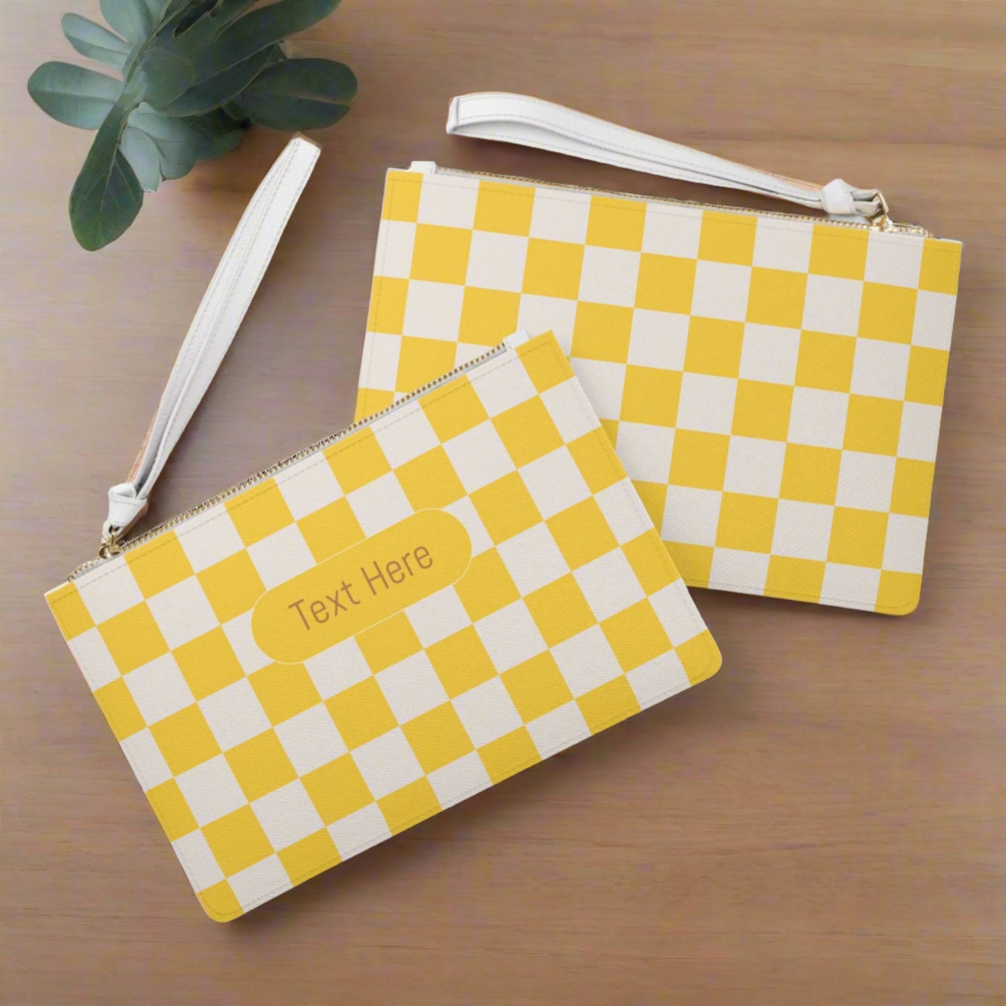 Clutch Bag - Personalize With Checkered Designs