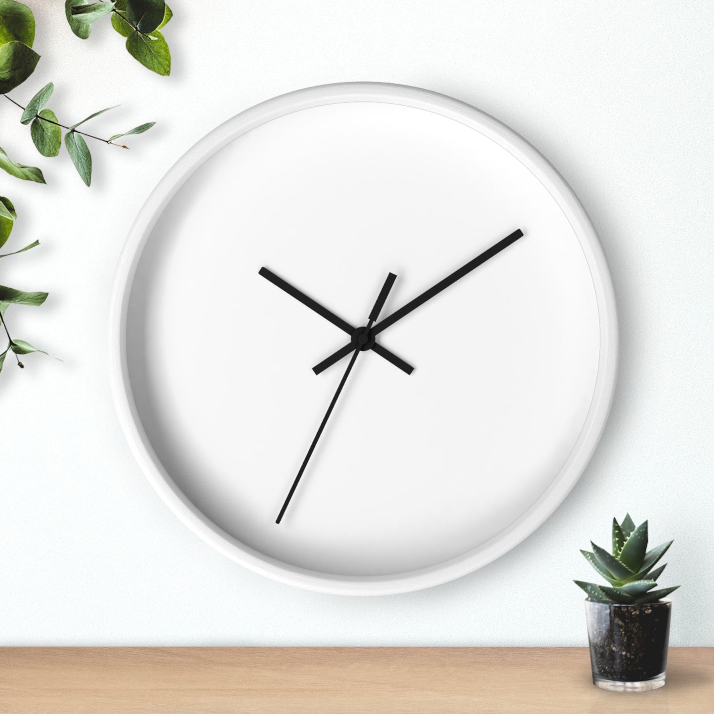 Wall Clock - Personalize With Floral Alphabets