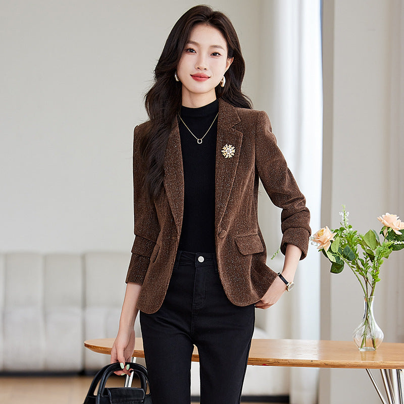 Long Sleeve Professional Suit Formal Women's Coat Overalls