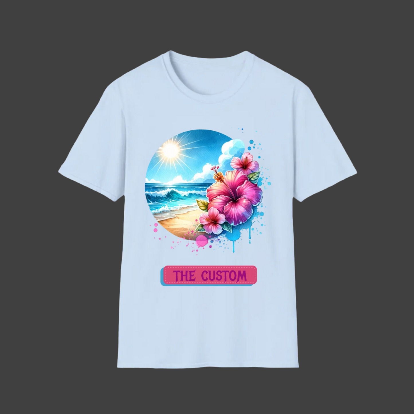 Unisex Softstyle T-Shirt- Personalized Beach Themes