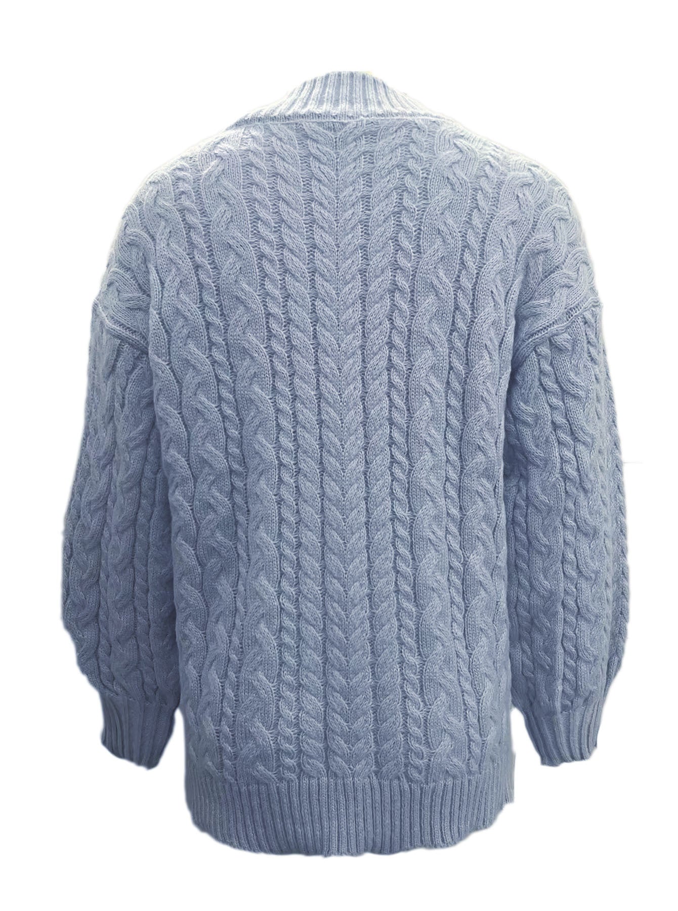 Women's Autumn And Winter New Long-sleeved Knitted V-neck Pullover Sweater