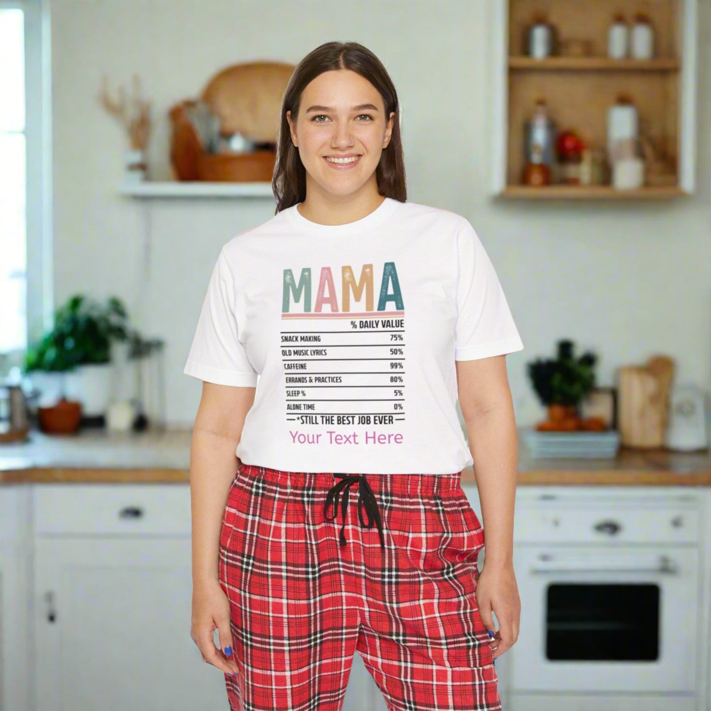 Women's Short Sleeve Pajama Set - Personalize With Mother's Day Messages