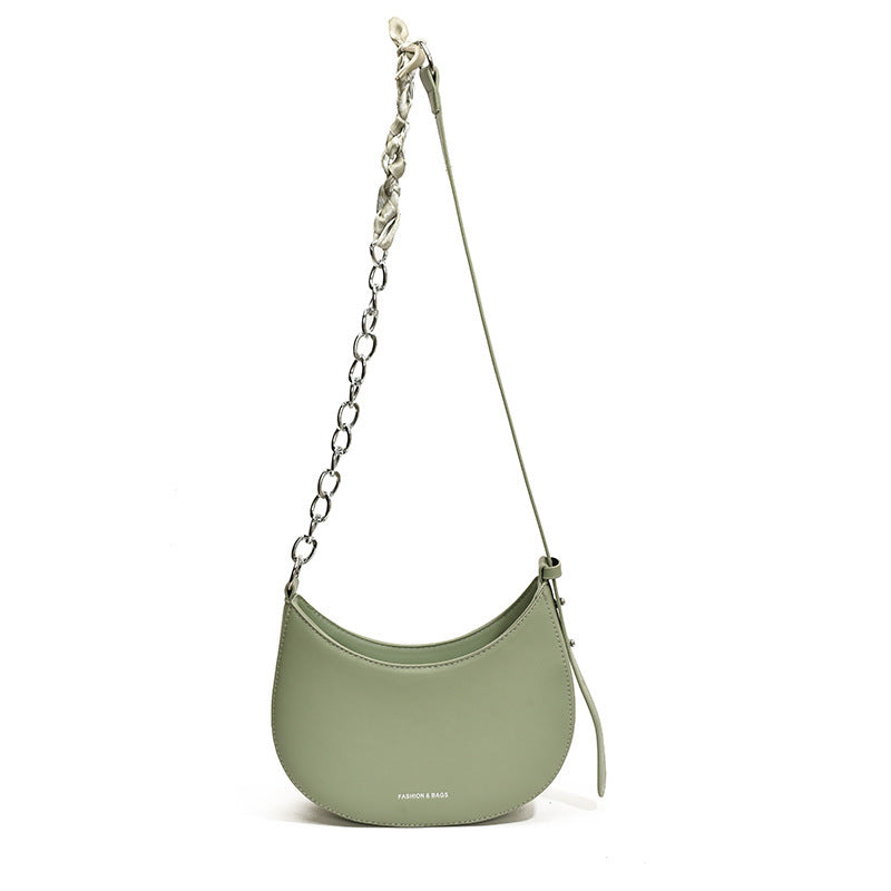 Simple All-match Retro Fashion Shoulder Trendy Small Saddle Bag