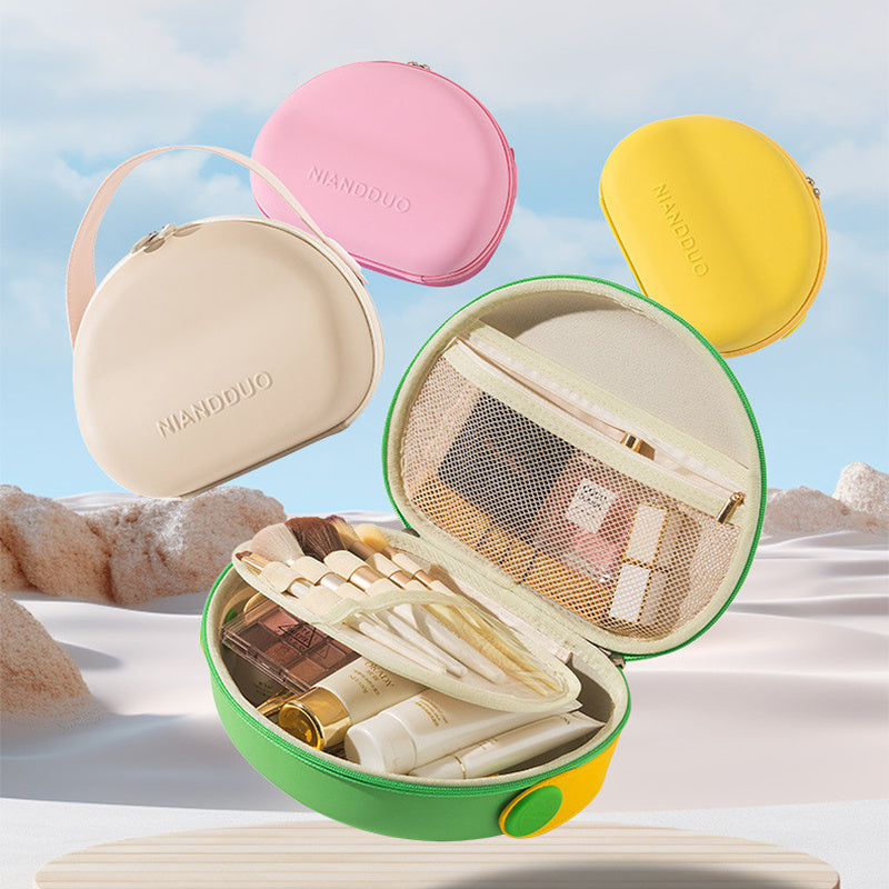 Dopamine-color Shell-shape Multi-purpose Cosmetic Handbags For Women