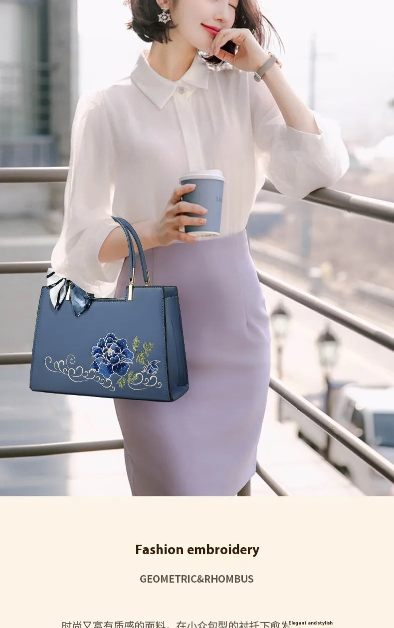 Large Capacity Embroidered Women Bag