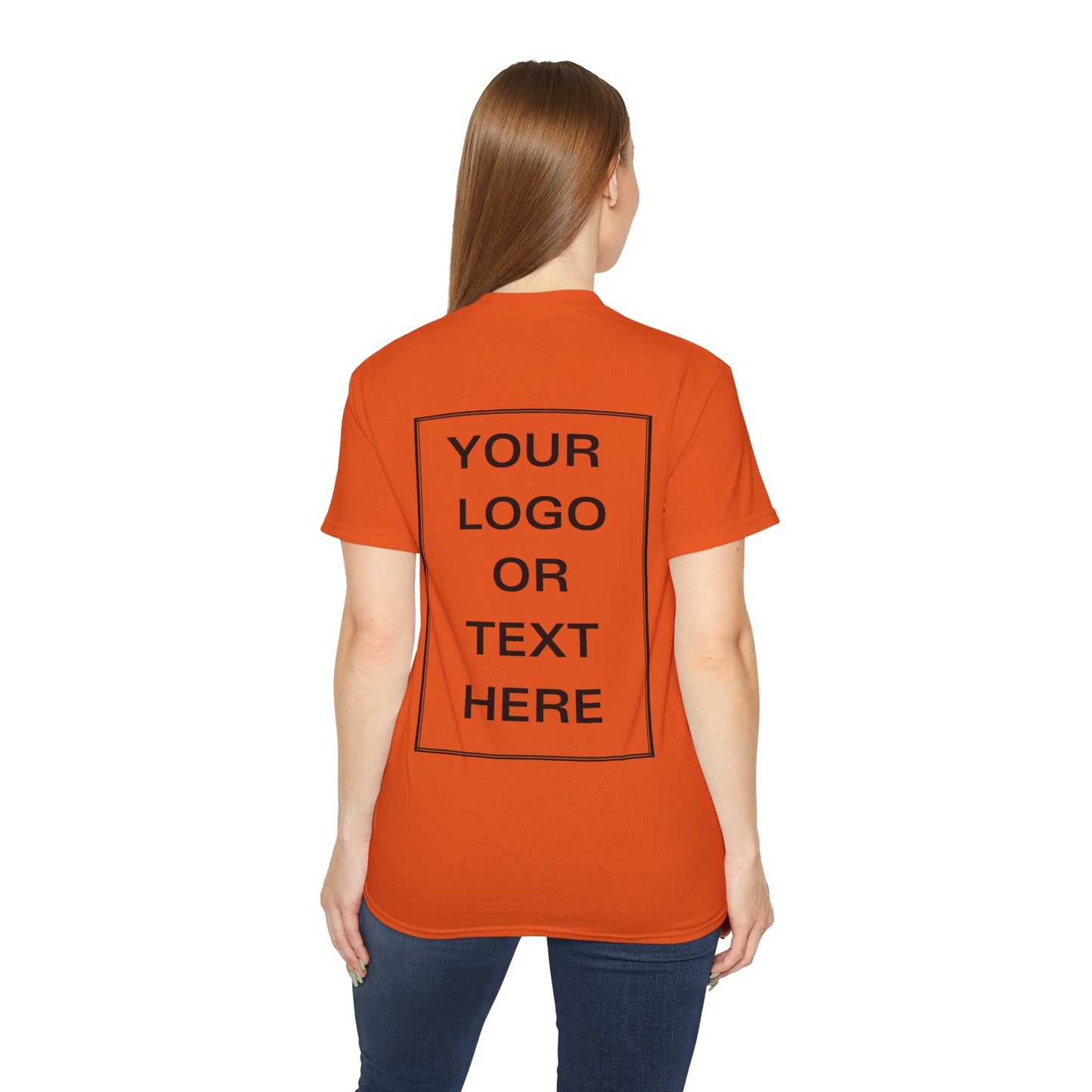 Unisex Ultra Cotton Tee - Personalize With Business Logo on Back Side