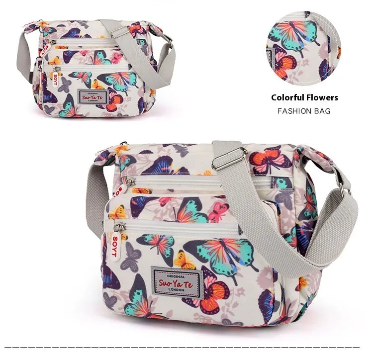Printed Shoulder Bag Lightweight Outdoor Simplicity Travel