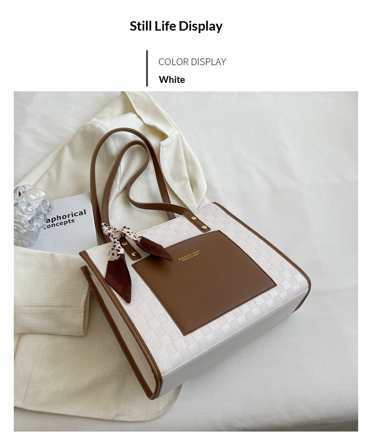 Womens Large-Capacity Commuter Shoulder Bag