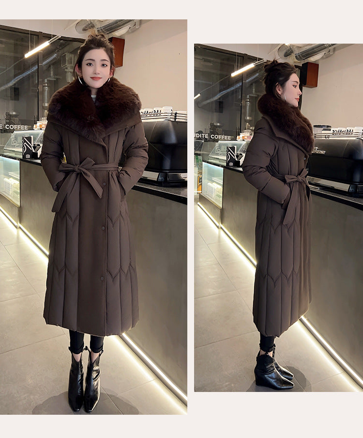 Temperament Plus Size Fashionable Elegant Cotton-padded Jacket