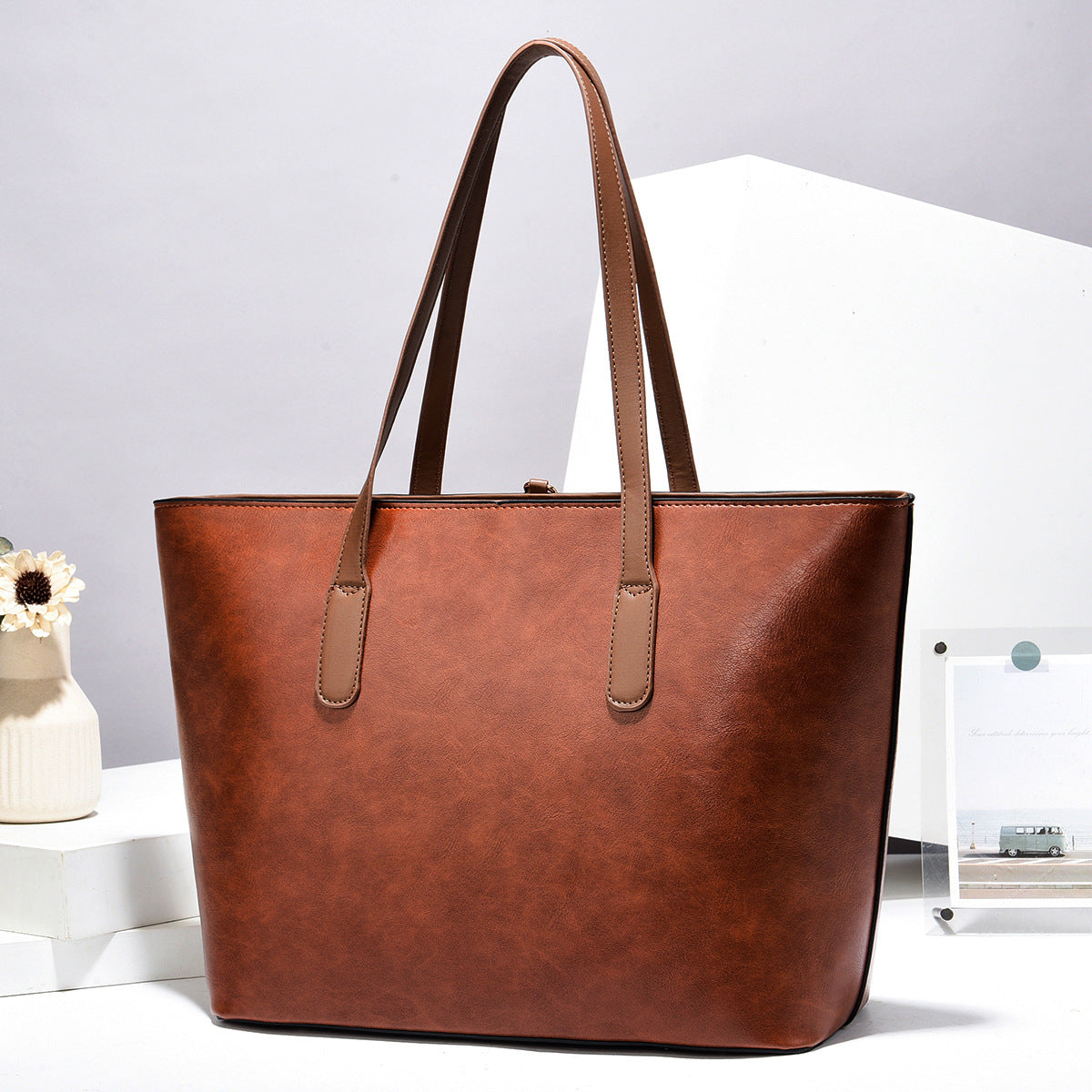 Leather Pattern Versatile High Quality Shoulder Messenger Handbag