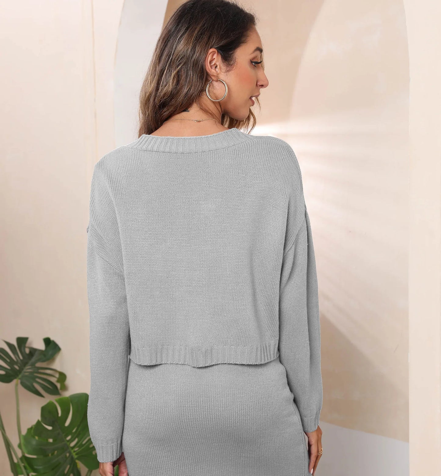 European And American Women's Clothing White Cloud Jacquard Three-button V-neck