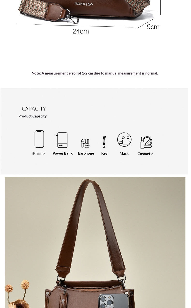 Women’s Small Square Bucket Crossbody Shoulder Bag