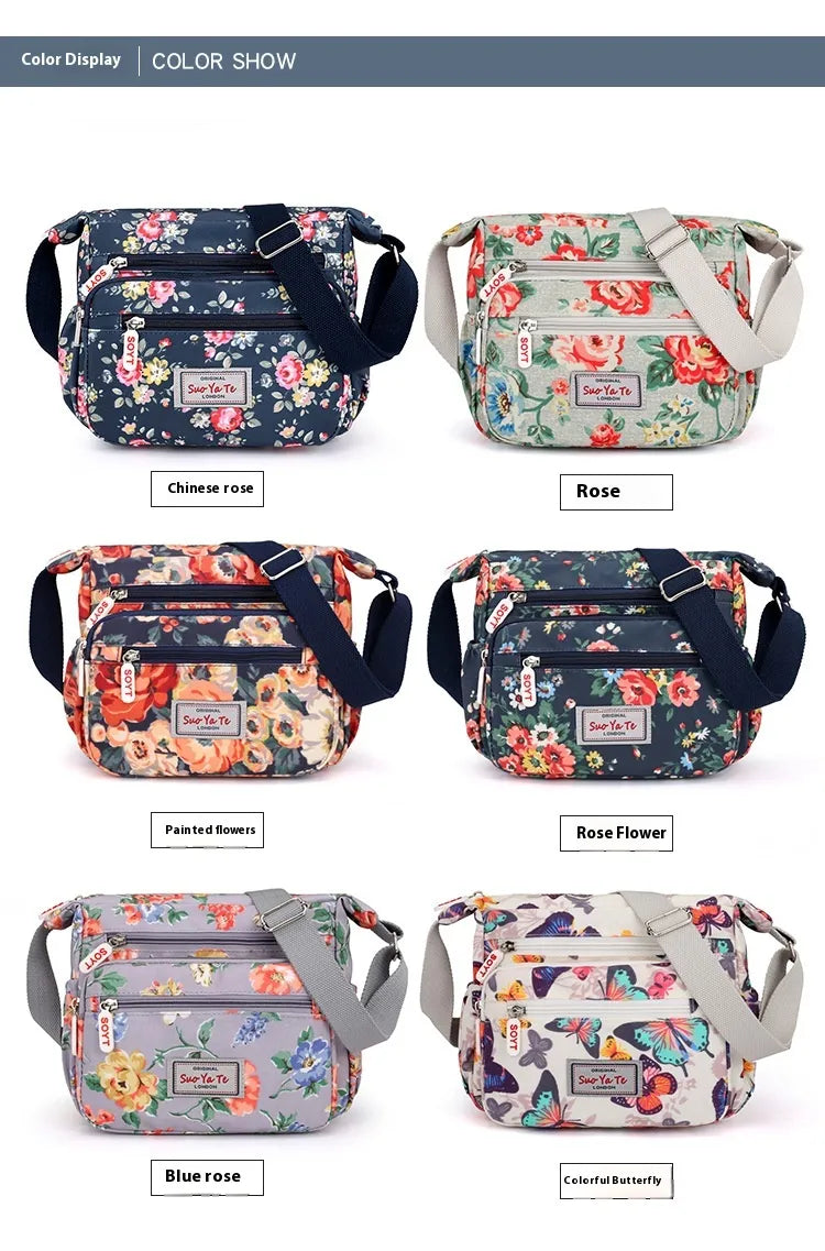 Printed Shoulder Bag Lightweight Outdoor Simplicity Travel