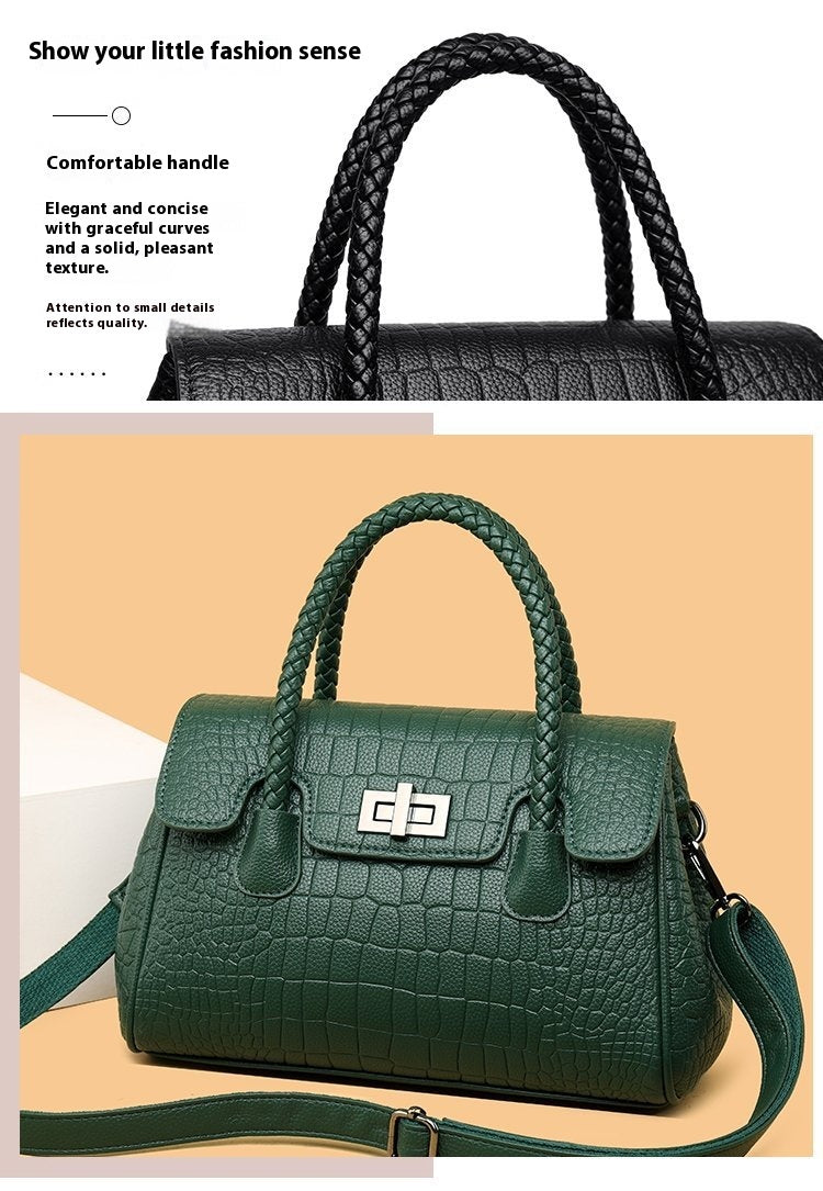 New Women's High-end Western Style Handbag Fashion All-matching