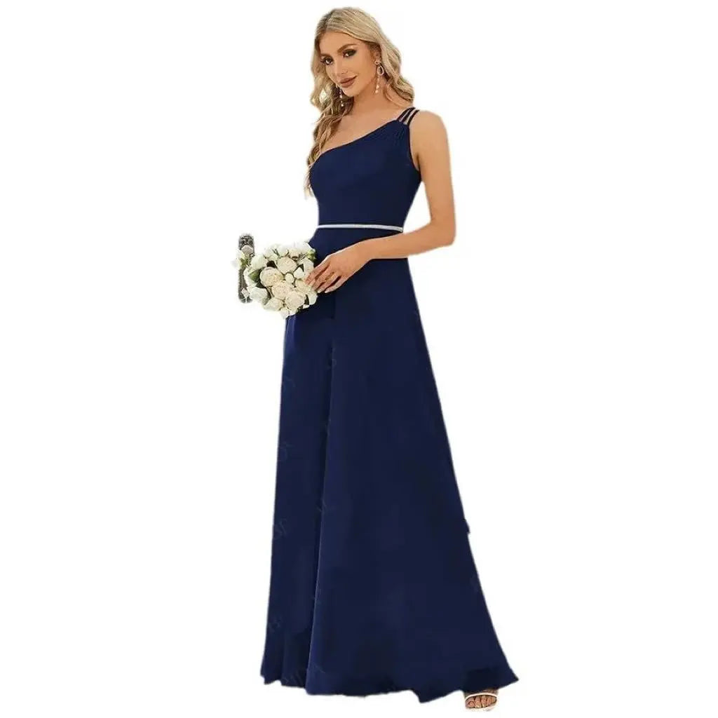 High-Grade One-shoulder Slim-fit Dress For Women Dress