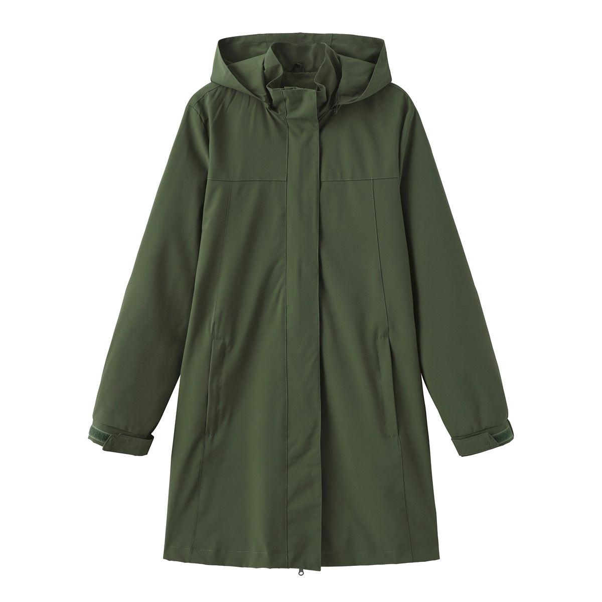 Women's Solid Color Long Sleeve Thin Coat European Size