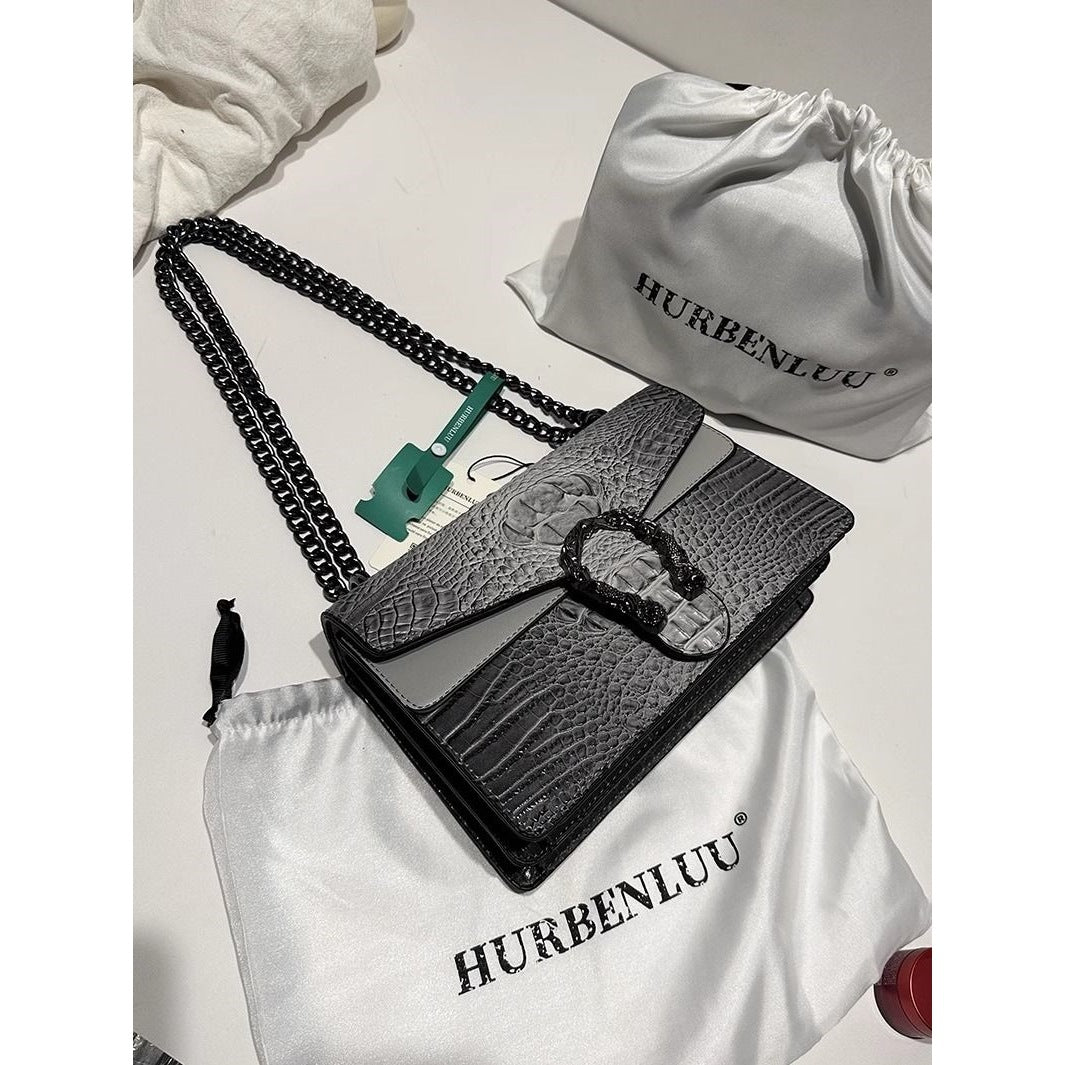 High-fashion Underarm Light-luxury Crossbody Small Square Bag