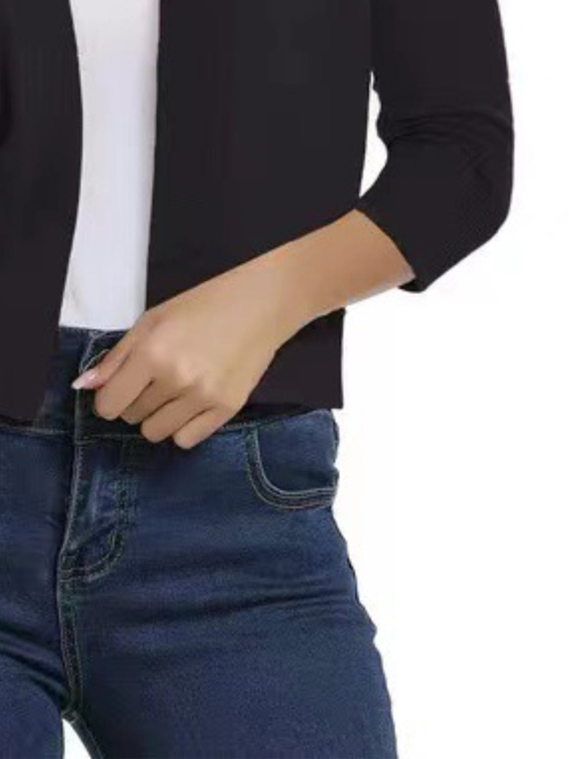 Open Front Knit Sweater