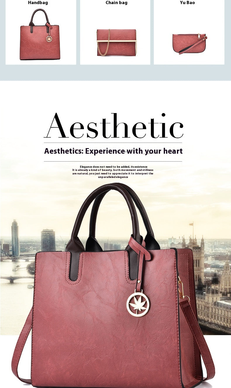 Women's Large Capacity Three-piece Messenger Bag