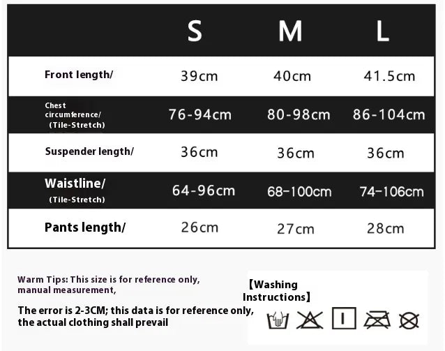 Satin Print Suspender Shorts Pajamas Suit