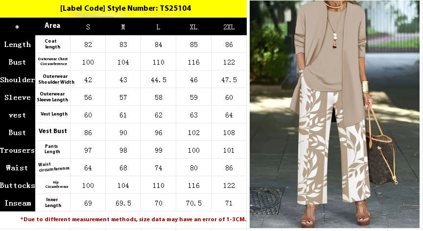 Casual Coat Vest Pants Three-piece Suit