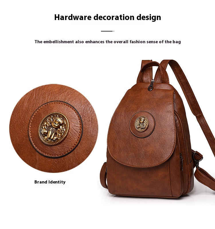 Simple Large Capacity Crossbody Chest Bag Leisure Travel Small Backpack