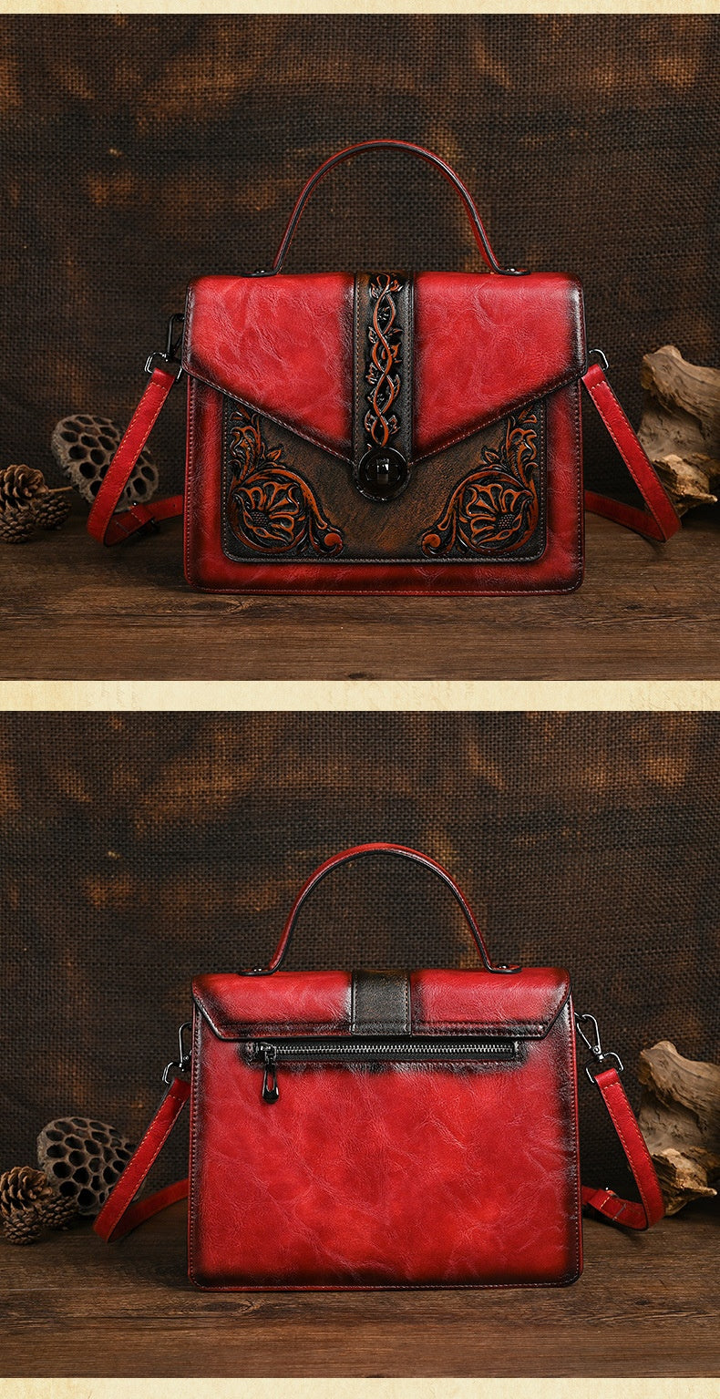 Dual-use Hand-embossed And Rubbed-color Craftsmanship For A Stylish Look