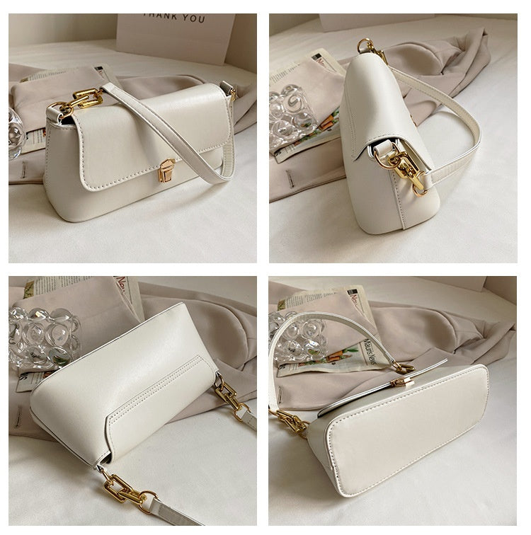 French Casual Bag Western Style Underarm Bag Shoulder Chain