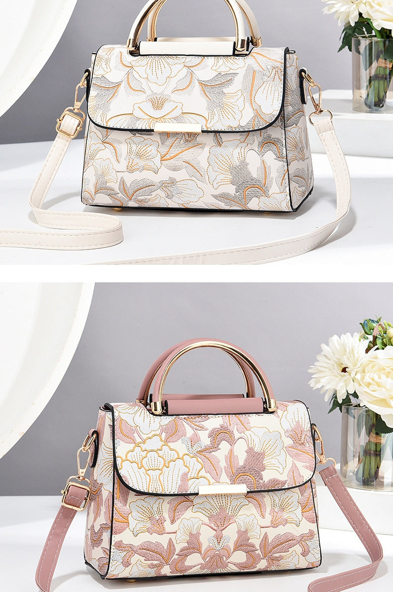 Chinese Style Printed Trendy Women's Shoulder Messenger Bag