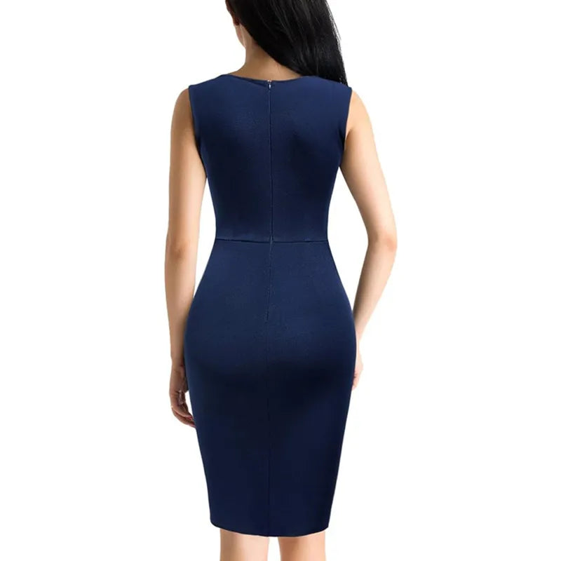 Sequin Stitching Slim Fit Slit Party Dress Women's Clothing