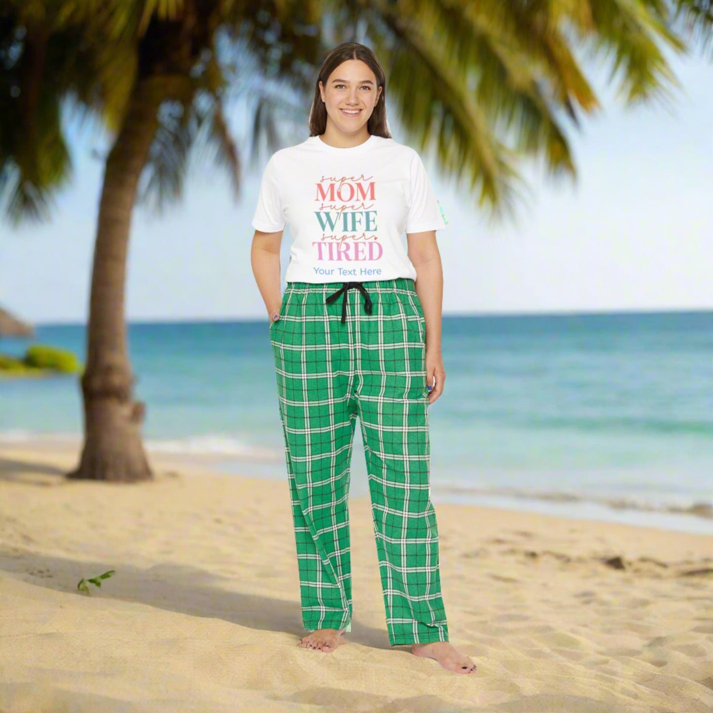 Women's Short Sleeve Pajama Set - Personalize With Mother's Day Messages