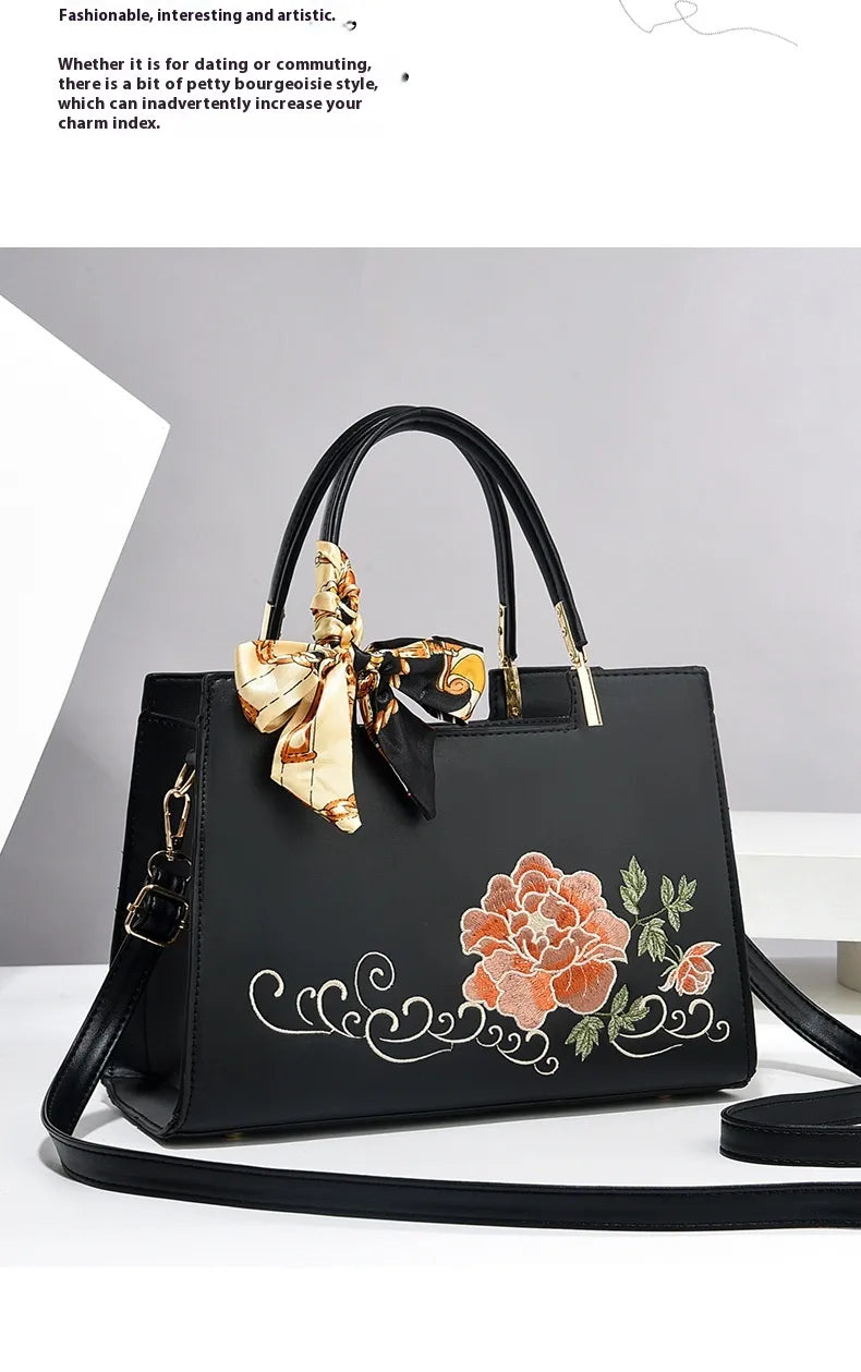 Large Capacity Embroidered Women Bag