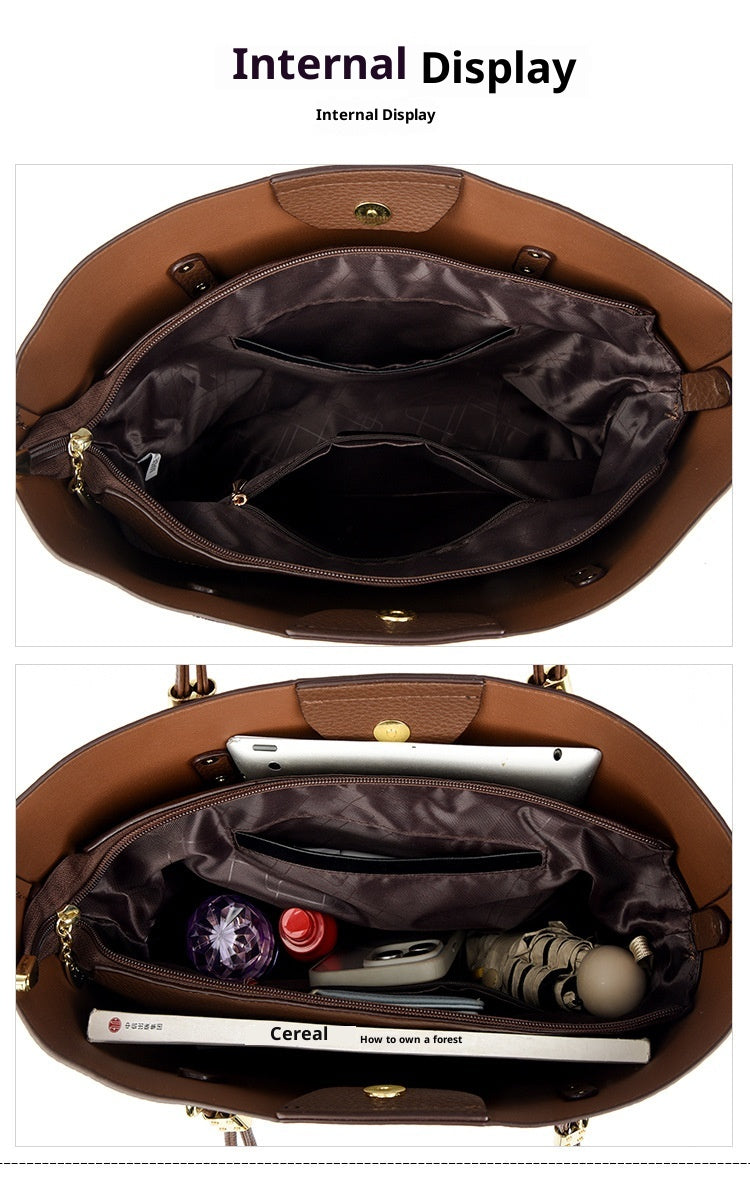 Women's Large Capacity Versatile Shopping Bag Crossbody Tote