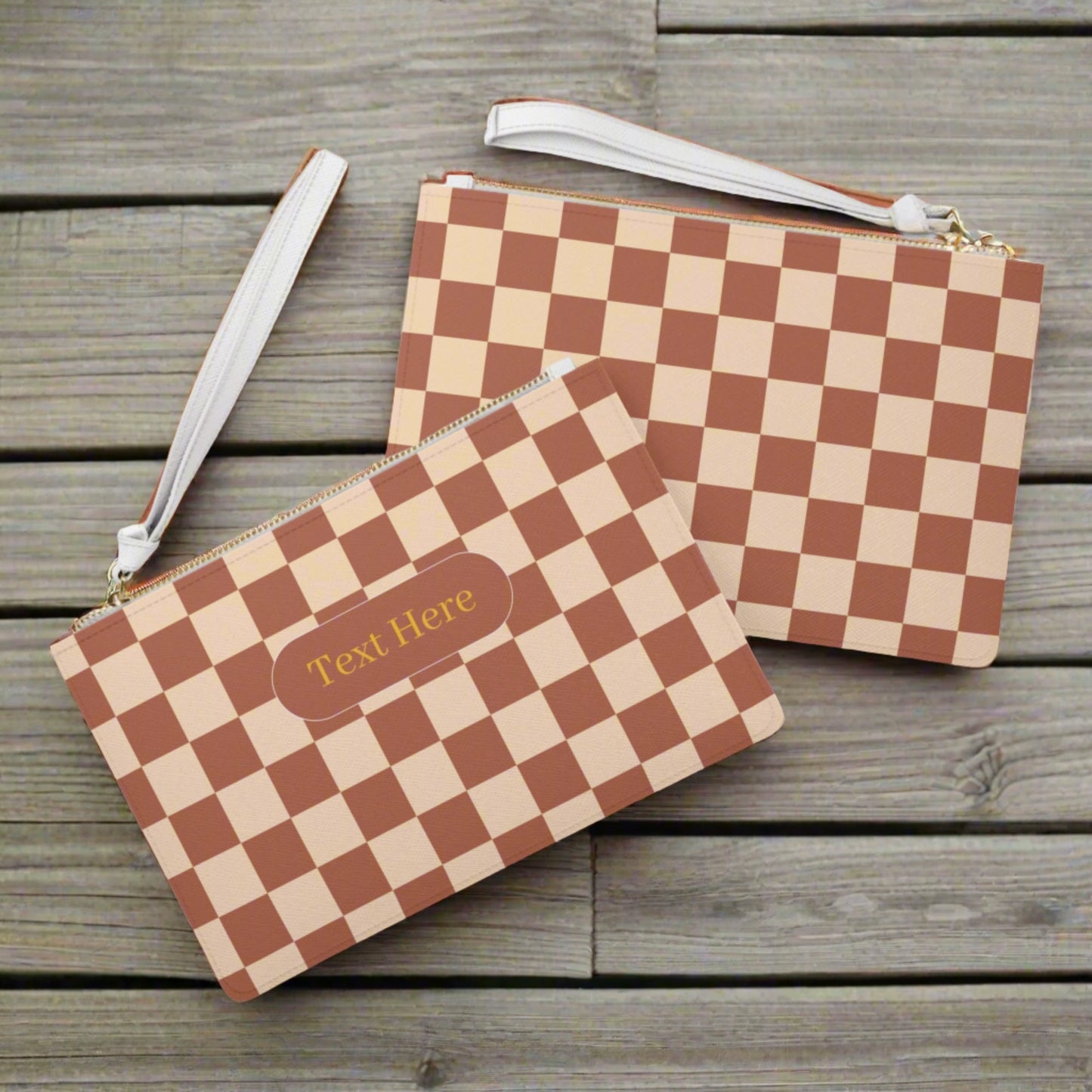 Clutch Bag - Personalize With Checkered Designs