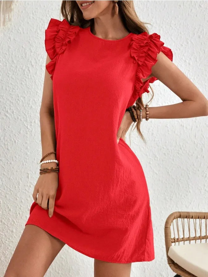 Women's Summer Casual V-neck Lace Dress