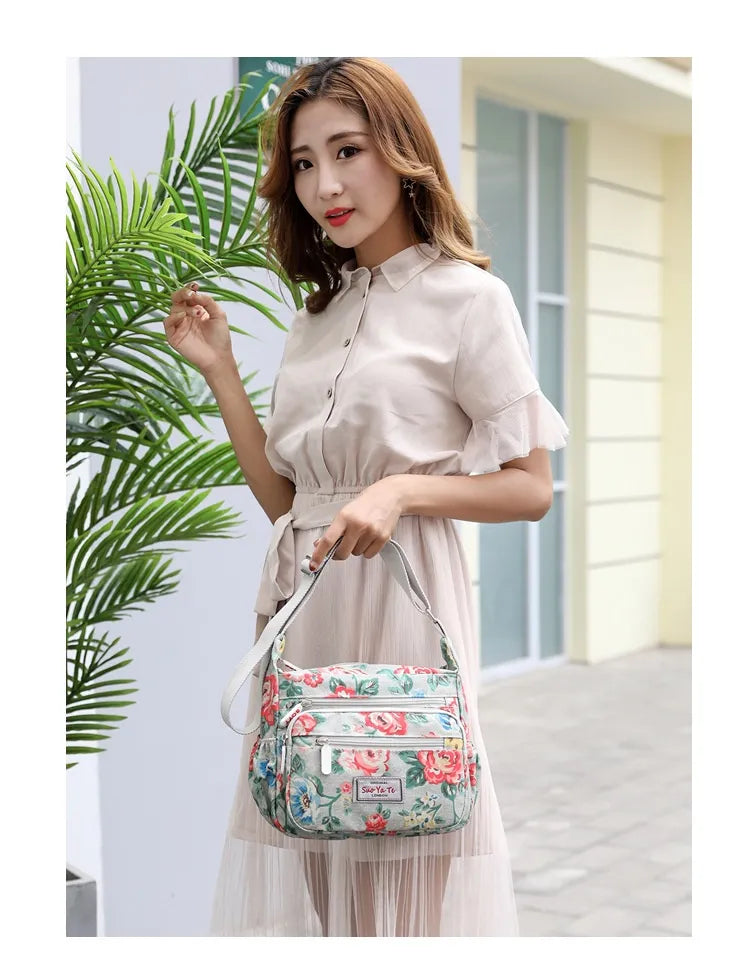 Printed Shoulder Bag Lightweight Outdoor Simplicity Travel