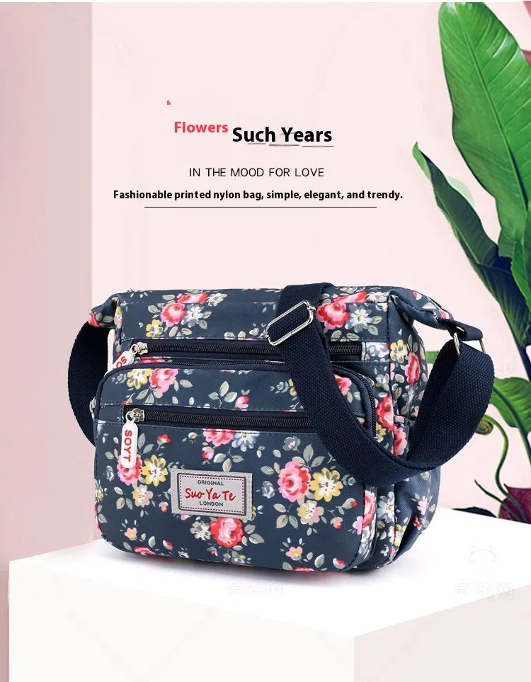 Printed Shoulder Bag Lightweight Outdoor Simplicity Travel