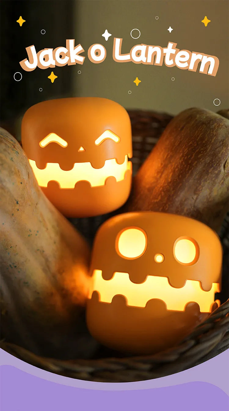 Pumpkin Lamp Bedside Halloween Funny Decoration Ambience Light