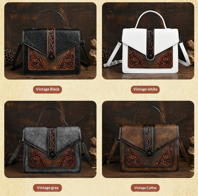 Dual-use Hand-embossed And Rubbed-color Craftsmanship For A Stylish Look