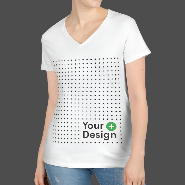 Ladies' V-Neck T-Shirt - Customize With Trump Support Designs