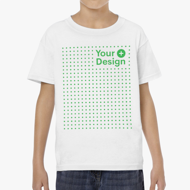 Kids Heavy Cotton™ Tee - Personalize With Easter Egg Alphabets