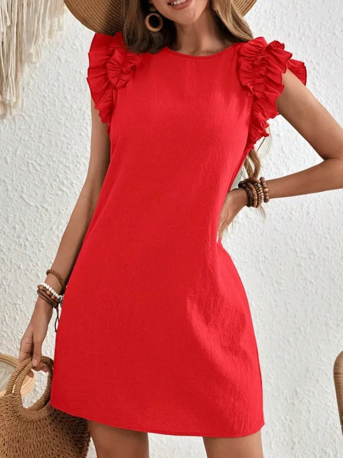 Women's Summer Casual V-neck Lace Dress