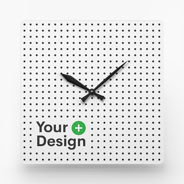 Acrylic Wall Clock - Square Shape - Personalized Gift For Dad