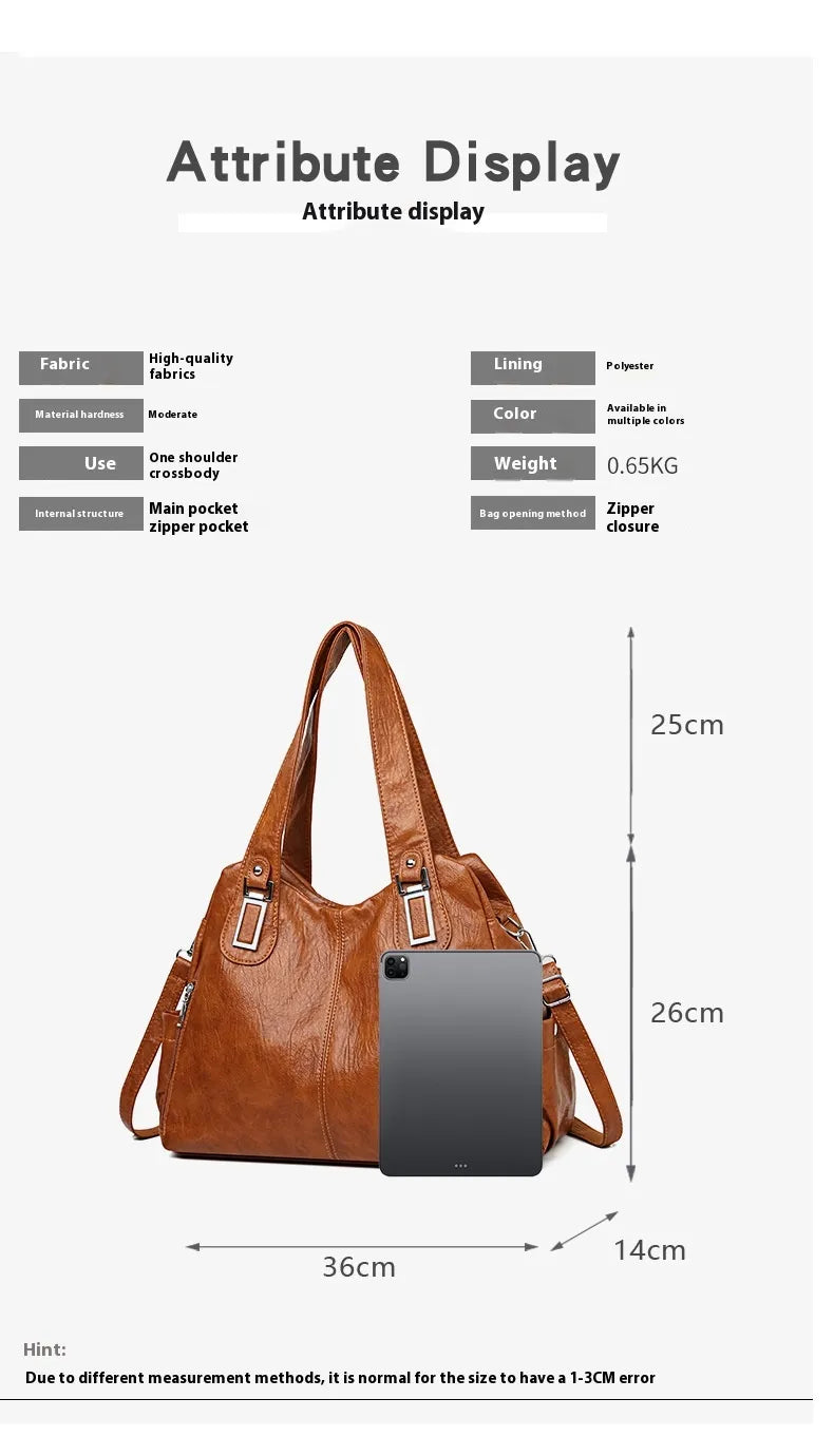 New Women's Bag European And American Big Bag Portable Tote Bag