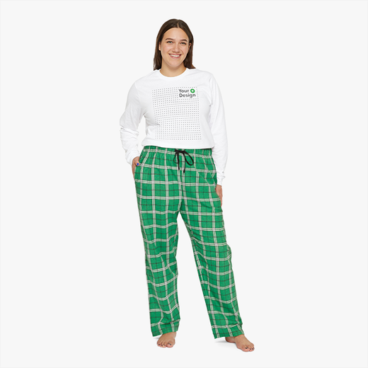 Women's Long Sleeve Pajama Set - Personalize With Mother's Day Messages