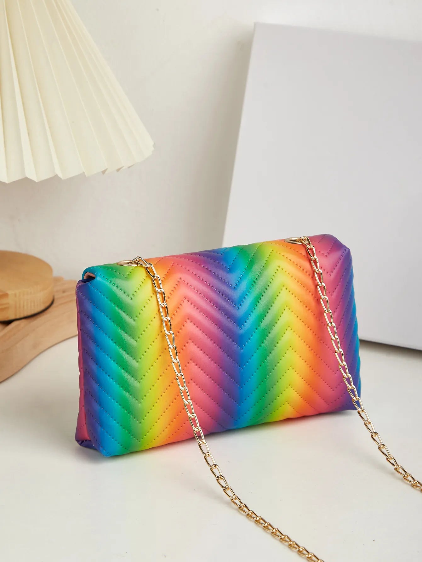 New Contrast Color Polyester Suitable For Portable Travel Lipstick Cosmetics Women's Bag