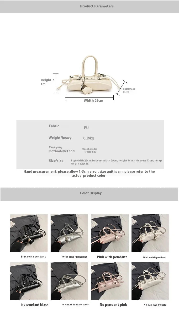 Niche Bowling Bag Design Commuter Fashionable Shoulder Bag