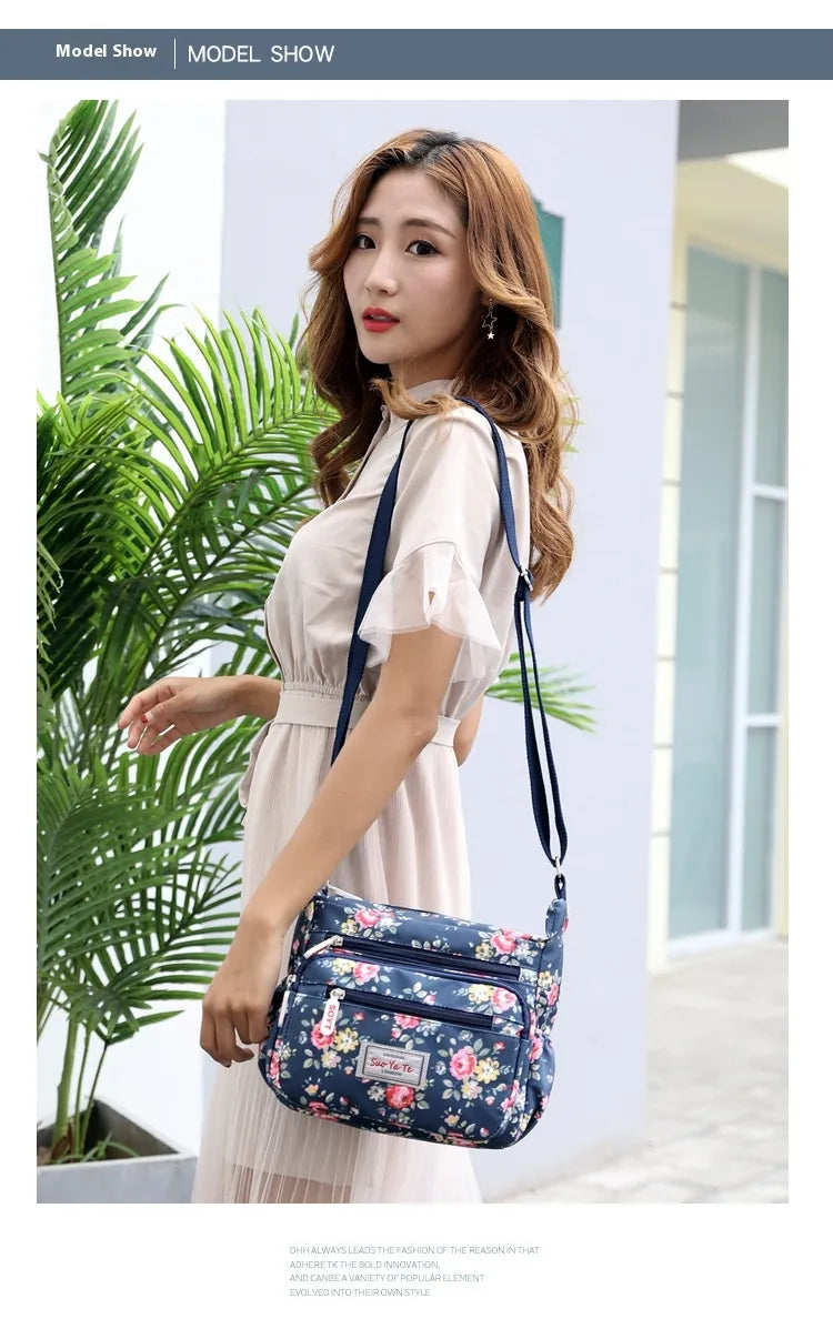 Printed Shoulder Bag Lightweight Outdoor Simplicity Travel