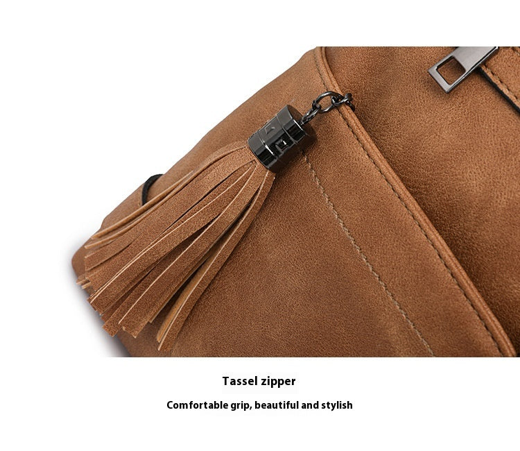 Retro Washed Leather Shoulder Messenger Bag