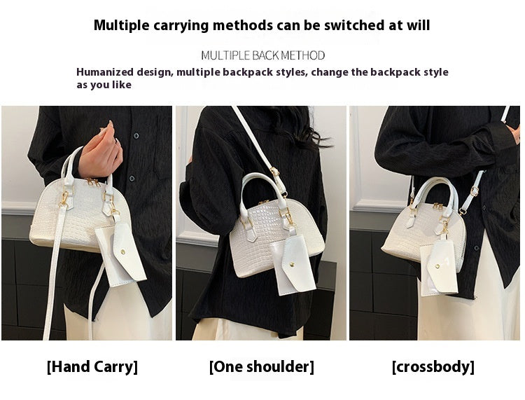 Women's Simple Shoulder Messenger Bag Shell Bag